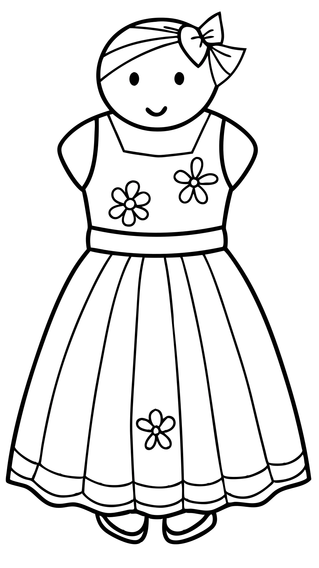 coloriage imprimable de robe